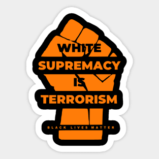 Black Lives Matter (Orange) Sticker